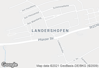 Karte mit Standort von Bäckerei Pröll