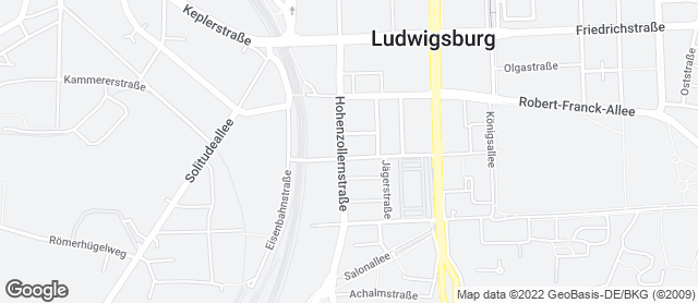 Karte mit Standort von "der obere beck" - Ludwigsburg