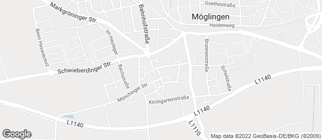 Karte mit Standort von Bäckerei Trölsch - Möglingen