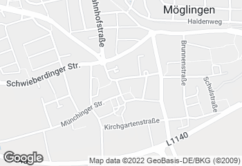 Karte mit Standort von Bäckerei Trölsch - Möglingen
