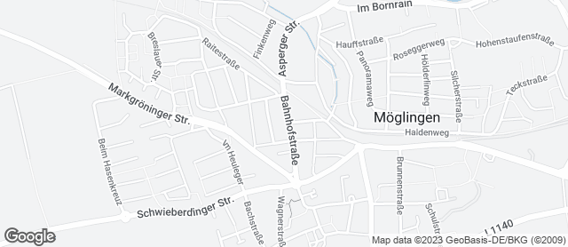 Karte mit Standort von Bäckerei Blank