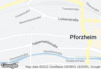 Karte mit Standort von Bäckerei Pfrommer