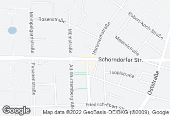 Karte mit Standort von Bäckerei Rechkemmer GmbH