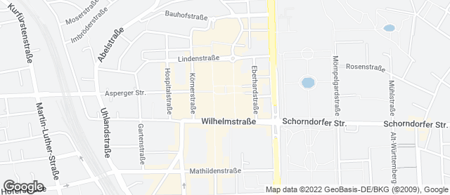 Karte mit Standort von Bäckerei Konditorei Lutz - Café Stüble am Marktplatz