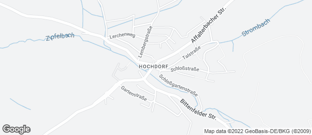 Karte mit Standort von "der obere beck" - Remseck Hochdorf