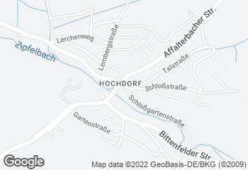 Karte mit Standort von "der obere beck" - Remseck Hochdorf