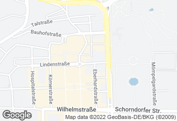 Karte mit Standort von Bäckerei Rechkemmer GmbH