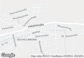 Karte mit Standort von Bäckerei & Konditorei Meeh