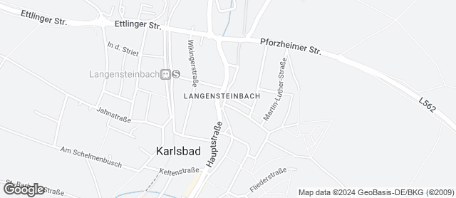 Karte mit Standort von Bäckerei Nussbaumer - Filiale Langensteinbach