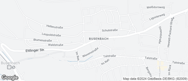 Karte mit Standort von Bäckerei Nussbaumer - Filiale Busenbach