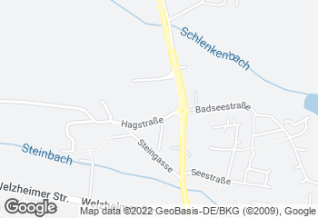 Karte mit Standort von Holzofen Bäckerei Ecker