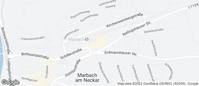 Karte mit Standort von Bäckerei Mildenberger - Marbach im Kaufland