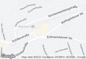 Karte mit Standort von Bäckerei Mildenberger - Marbach im Kaufland