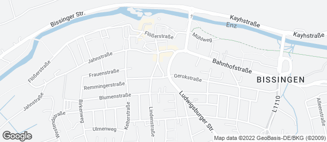 Karte mit Standort von Bäckerei Stöckle - Filiale Bissingen