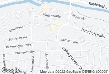 Karte mit Standort von Bäckerei Stöckle - Filiale Bissingen