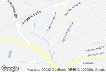 Karte mit Standort von Bäckerei Heidinger