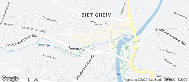 Karte mit Standort von Bäckerei Stöckle - Filiale Stammhaus