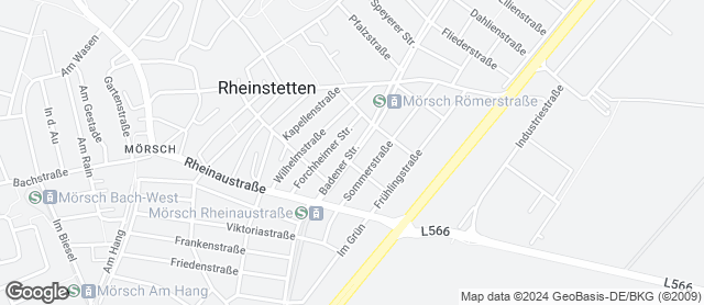 Karte mit Standort von Bäckerei Nussbaumer - Filiale Mörsch