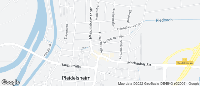 Karte mit Standort von Bäckerei Reiner