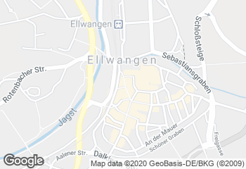 Karte mit Standort von Bäckerei Virngrundbäcker GmbH