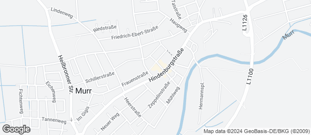 Karte mit Standort von Bäckerei Hofmann
