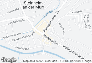 Karte mit Standort von Bäckerei Nestel - Steinheim