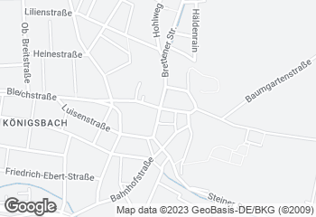 Karte mit Standort von Bäckerei Zweikorn GbR