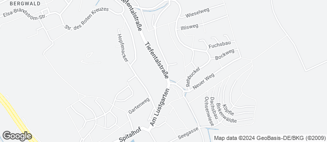 Karte mit Standort von Bäckerei Nussbaumer - Filiale Hohenwettersbach