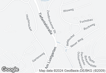 Karte mit Standort von Bäckerei Nussbaumer - Filiale Hohenwettersbach