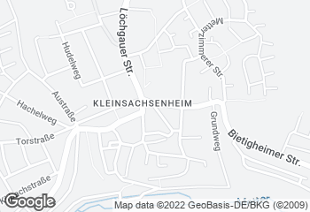 Karte mit Standort von Bäckerei Clement - Filiale mit Café in Kleinsachsenheim