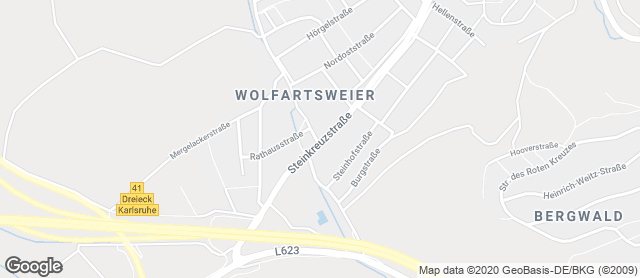 Karte mit Standort von Bäckerei Nussbaumer - Filiale Wolfartsweier