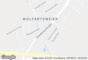 Karte mit Standort von Bäckerei Nussbaumer - Filiale Wolfartsweier