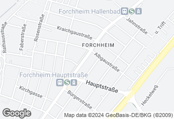 Karte mit Standort von Badische Backstub' F. u. E.Weber GmbH