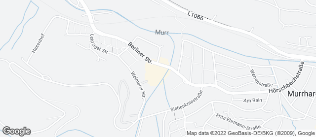Karte mit Standort von Bäckerei Mildenberger - Rewe Murrhardt