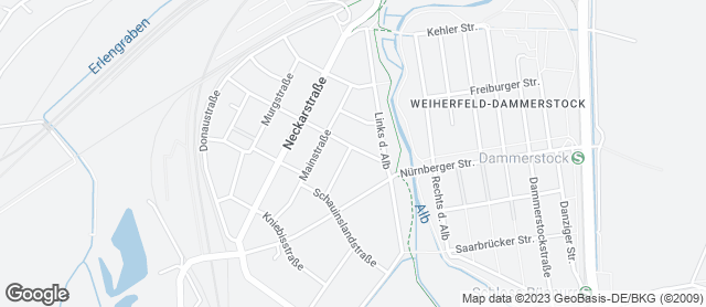 Karte mit Standort von Reinmuth Tauberstr.1 Ecke Enzstraße Weiherfeld, Nähe Lulu
