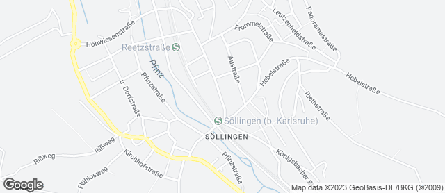 Karte mit Standort von Bäckerei Roser