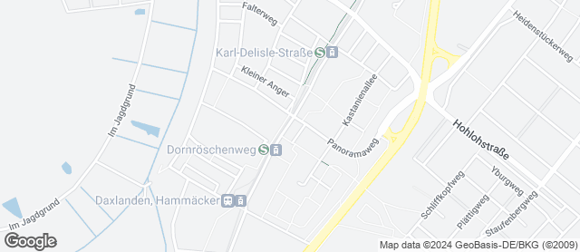 Karte mit Standort von Badische Backstub' F. u. E. Weber GmbH
