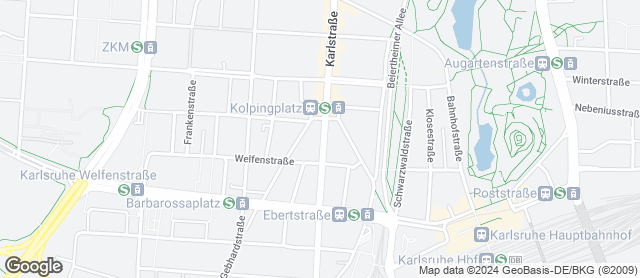 Karte mit Standort von Reinmuth Karlstraße 130 Nähe Kolpingplatz