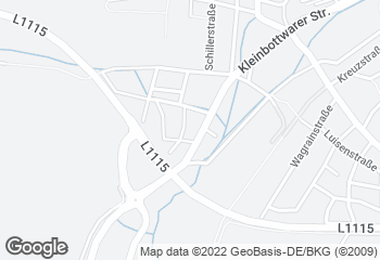 Karte mit Standort von Bäckerei Übele