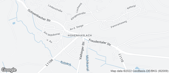 Karte mit Standort von Bäckerei Kutterer