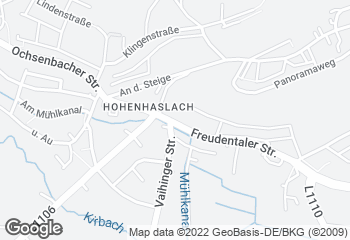 Karte mit Standort von Bäckerei Kutterer