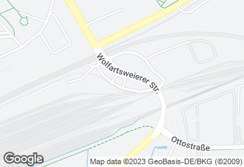 Karte mit Standort von * HATZ * der Bäcker * das Brot * die Leidenschaft * in der EFA Tankstelle an der Wolfartsweierer Brücke