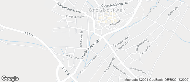 Karte mit Standort von "der obere beck" Kleinbottwarer Straße