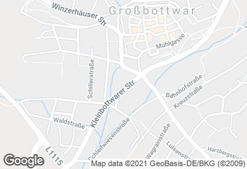 Karte mit Standort von "der obere beck" Kleinbottwarer Straße