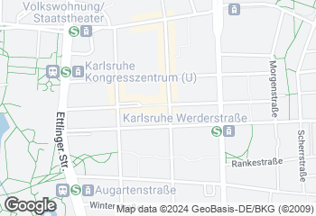 Karte mit Standort von Rudolf Neff GmbH  Filiale Werderplatz