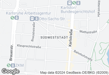 Karte mit Standort von Bäckerei Meier