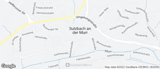 Karte mit Standort von Bäckerei Mildenberger - Sulzbach Stadtmitte