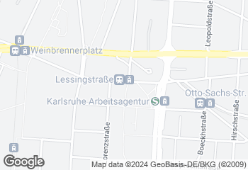 Karte mit Standort von * HATZ * der Bäcker * das Brot * die Leidenschaft * im Gartencarré