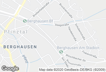 Karte mit Standort von Bäckerei Nussbaumer - Filiale Berghausen