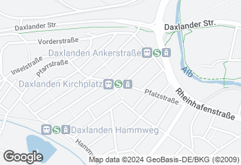 Karte mit Standort von Badische  Backstub'  F. u. E.Weber GmbH